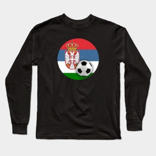 Serbia Soccer Long Sleeve T-Shirt